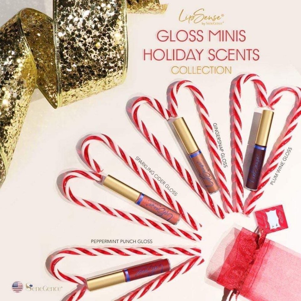 LipSense Holiday Scented Mini Lip Gloss Collection